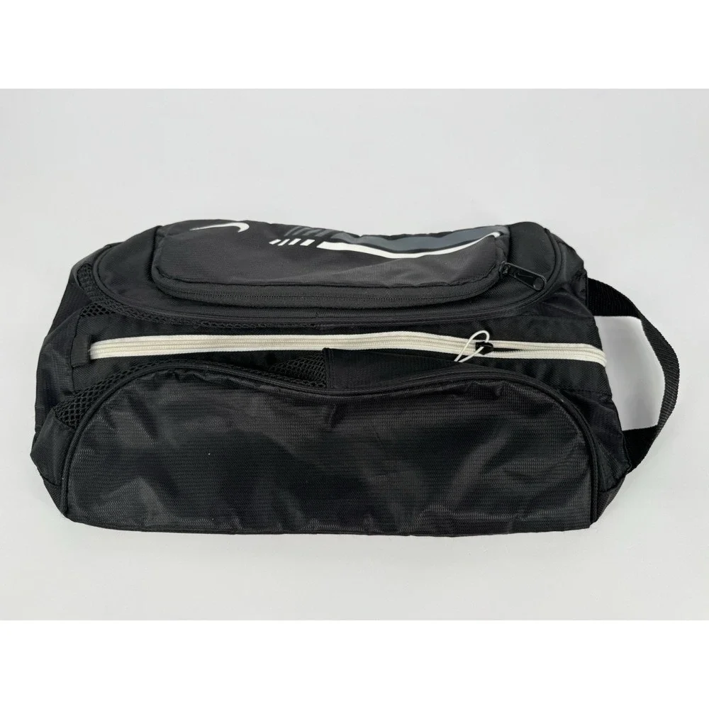 Nike Shoe Bag Sneaker Storage Travel Case Black Zip Athletic Gym Cleat Bag